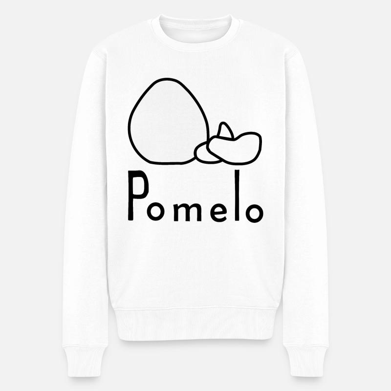 Pomelo - Männer Premium Bio Pullover - Weiß