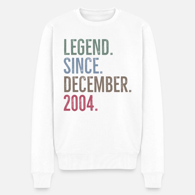 Légende depuis décembre 2004 - Pull Premium bio Homme - blanc