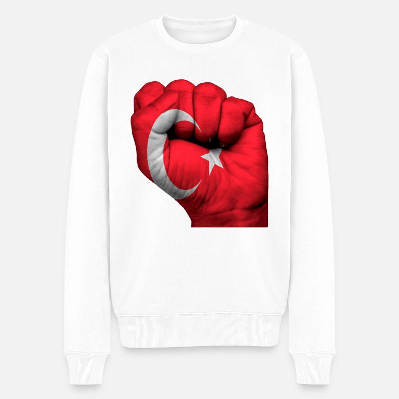 Fist Turquie - Pull Premium bio Homme - blanc