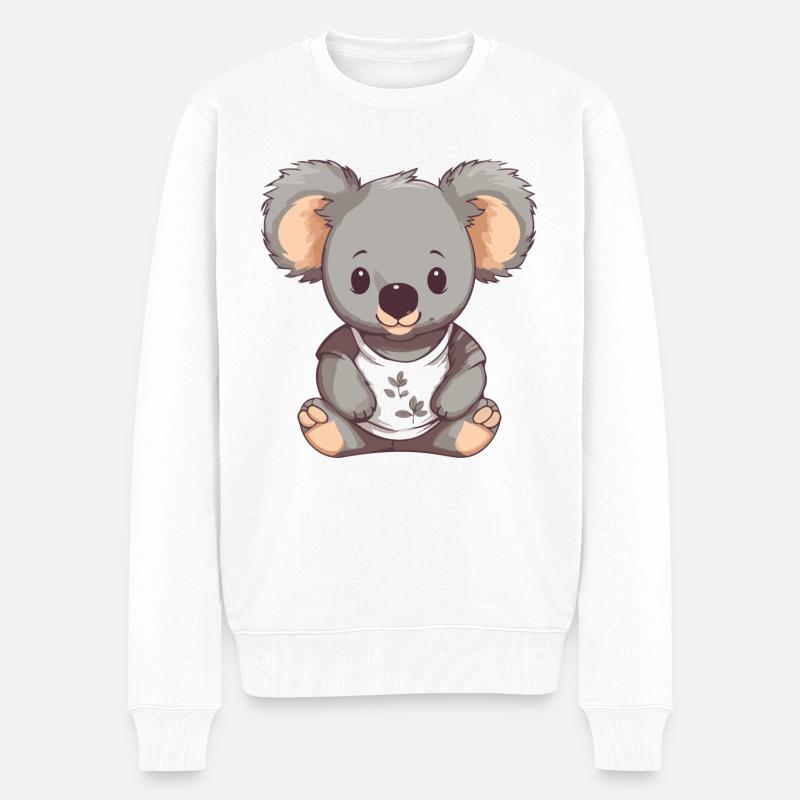 Koala mignon - Pull Premium bio Homme - blanc