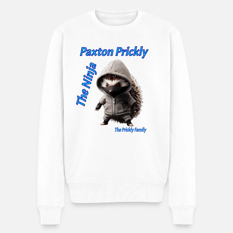 Paxton Prickly Nija - Männer Premium Bio Pullover - Weiß