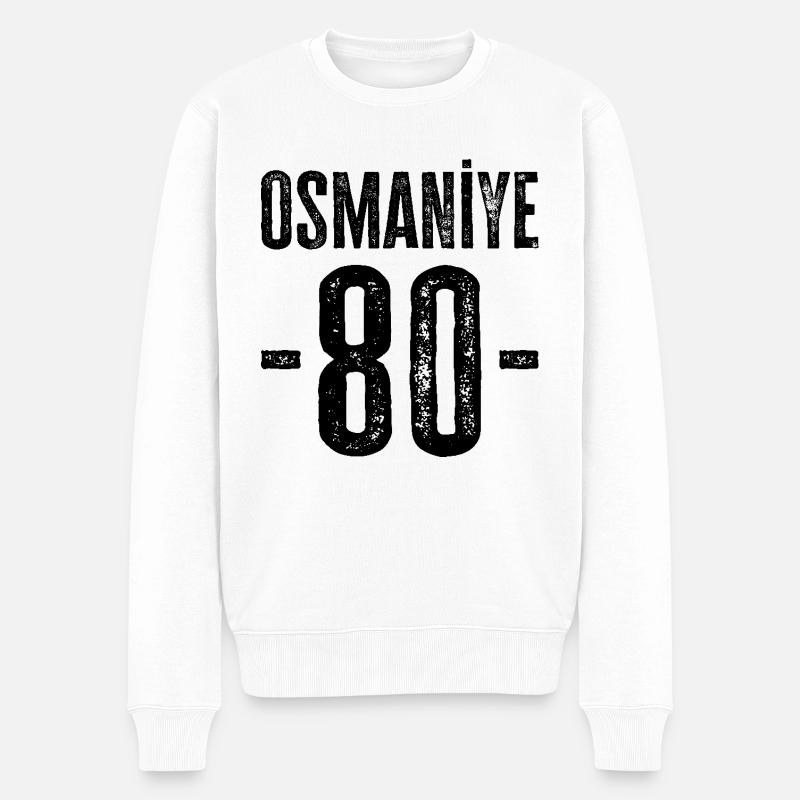 Osmaniye 80 – Tradition de Türkiye - Pull Premium bio Homme - blanc