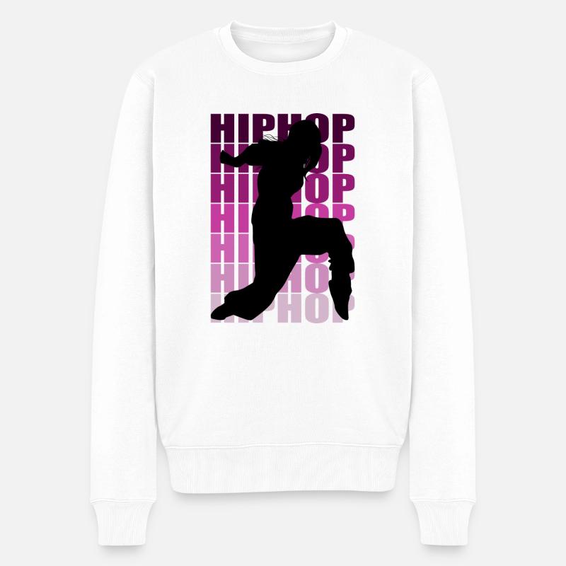hiphop - Männer Premium Bio Pullover - Weiß
