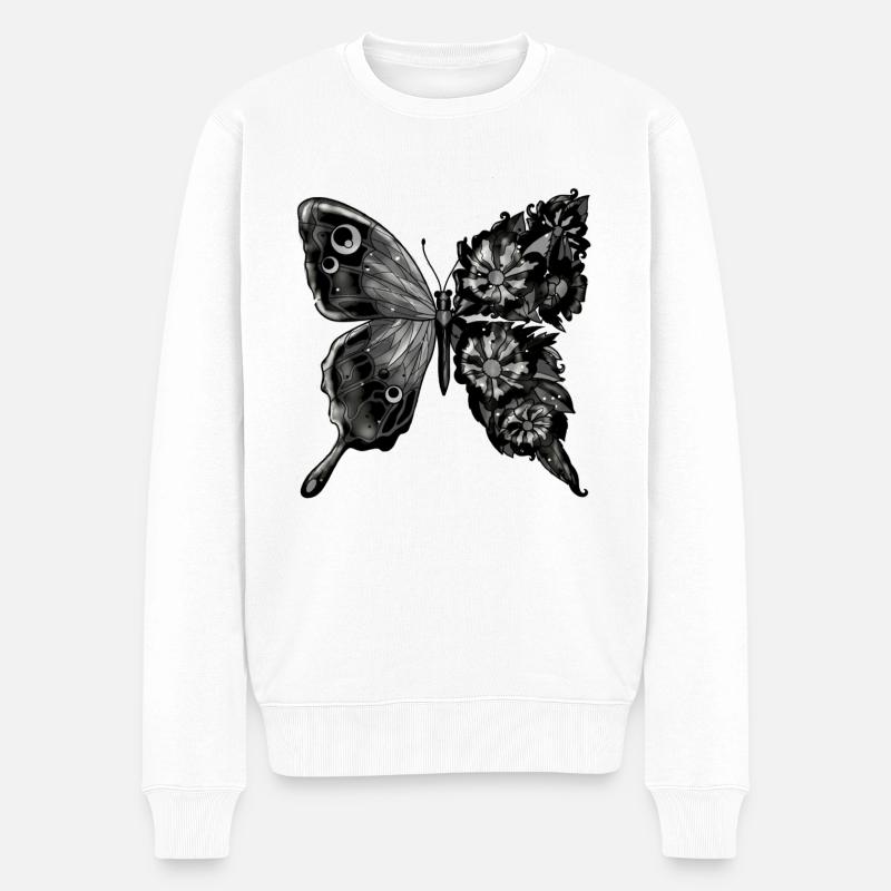 Papillon - Pull Premium bio Homme - blanc