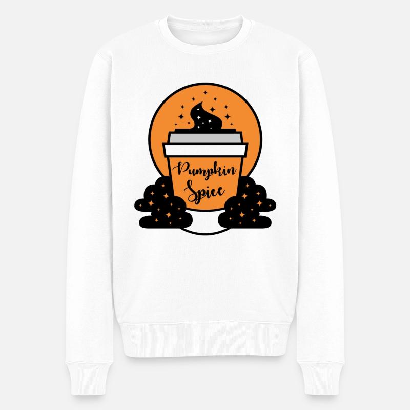 Épices à la citrouille - Pull Premium bio Homme - blanc