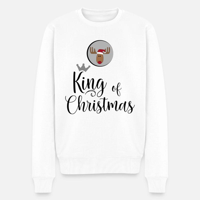 Roi de Noël - Pull Premium bio Homme - blanc