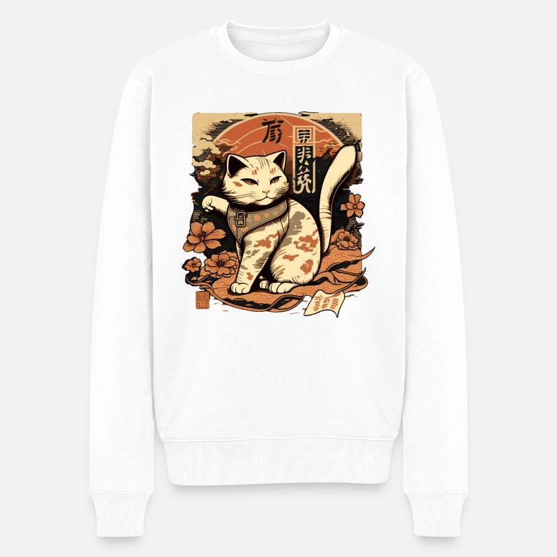 neko neko4 - Pull Premium bio Homme - blanc