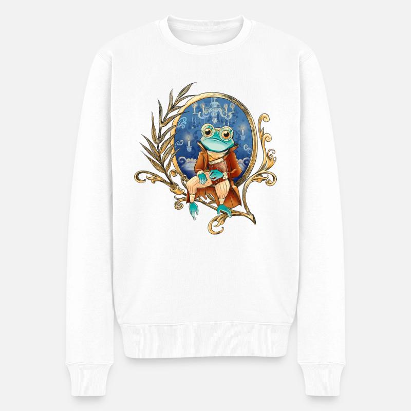 Grenouille sorcière - Pull Premium bio Homme - blanc