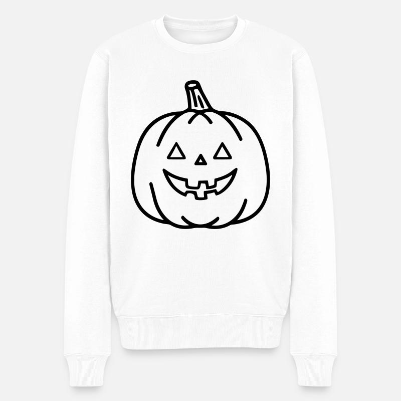 citrouille - Pull Premium bio Homme - blanc