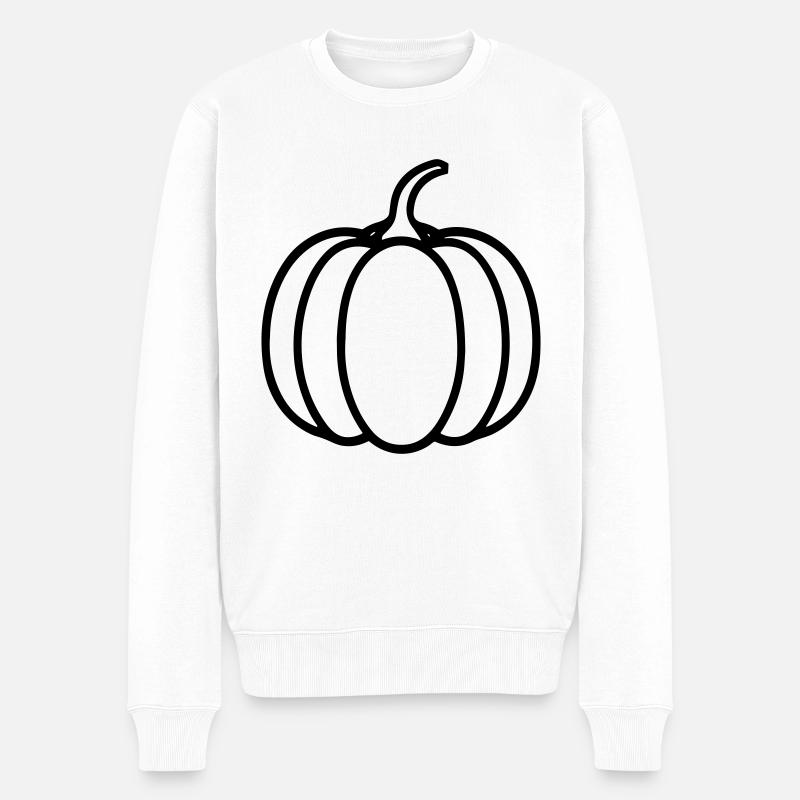 citrouille - Pull Premium bio Homme - blanc