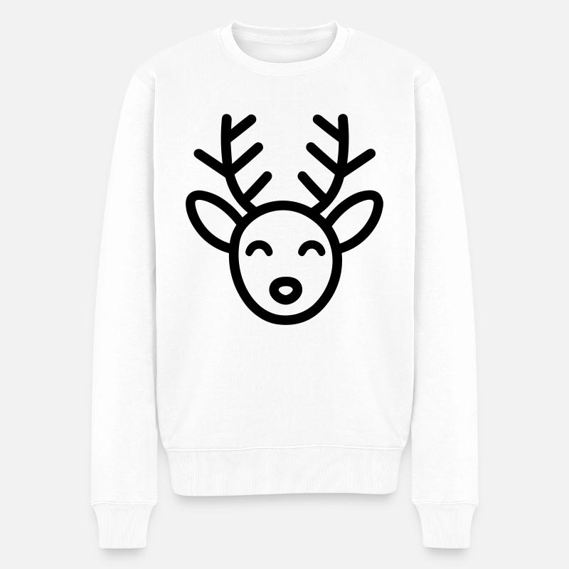 renne - Pull Premium bio Homme - blanc