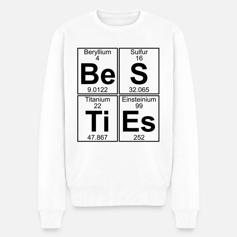 Sei-S-Ti-Es (besties) - Full - Männer Premium Bio Pullover - Weiß