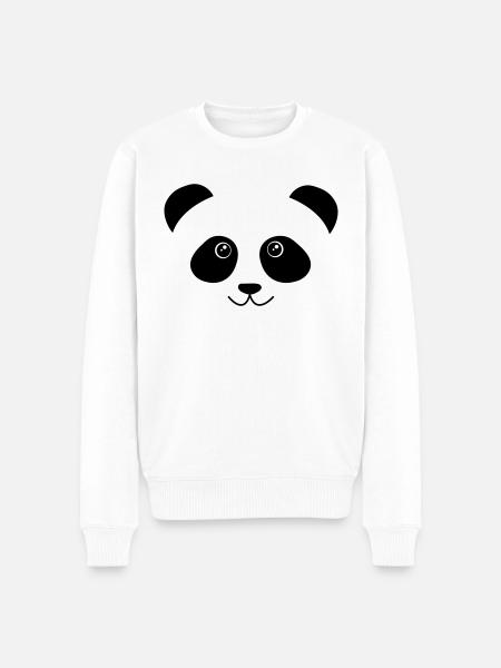 Panda - Pull Premium bio Homme - blanc
