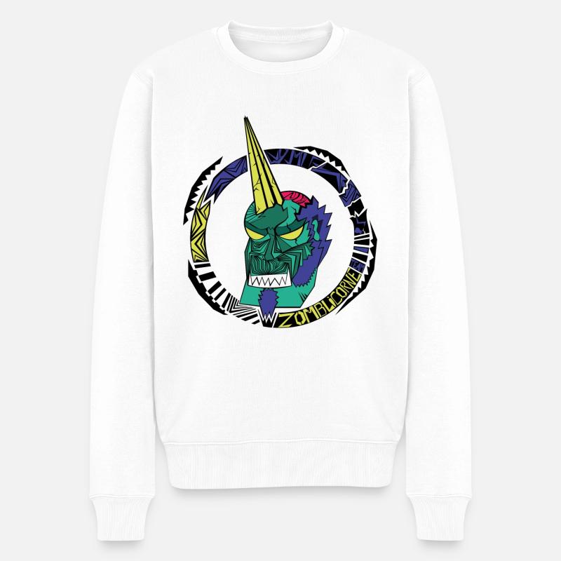 Zomblicorne Team - Pull Premium bio Homme - blanc