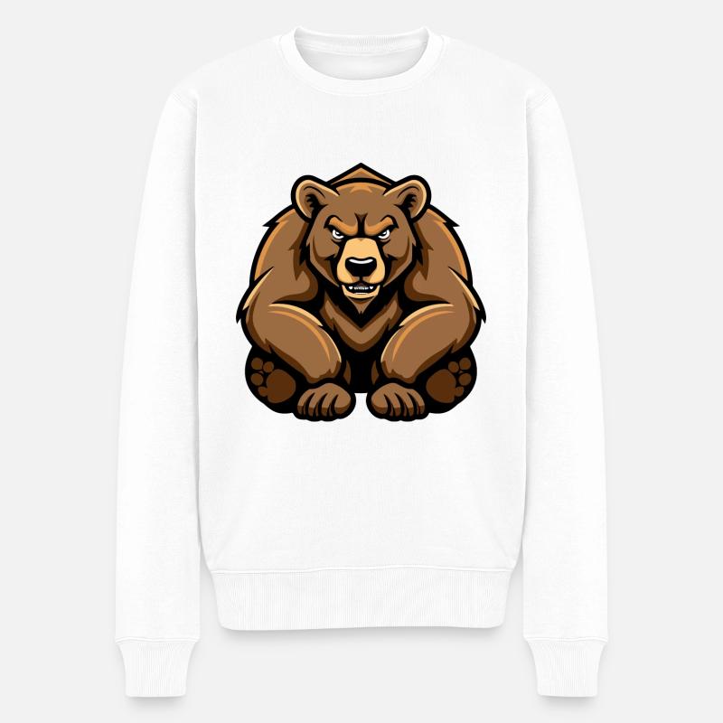Bande dessinée Ours - Pull Premium bio Homme - blanc