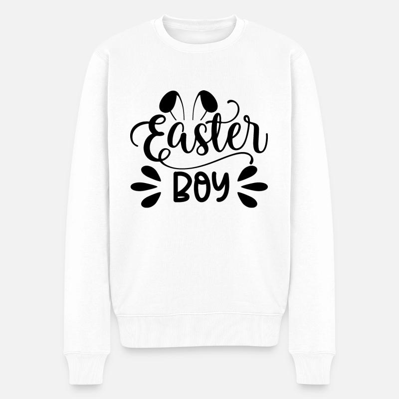 Design Easter Boy - Pull Premium bio Homme - blanc