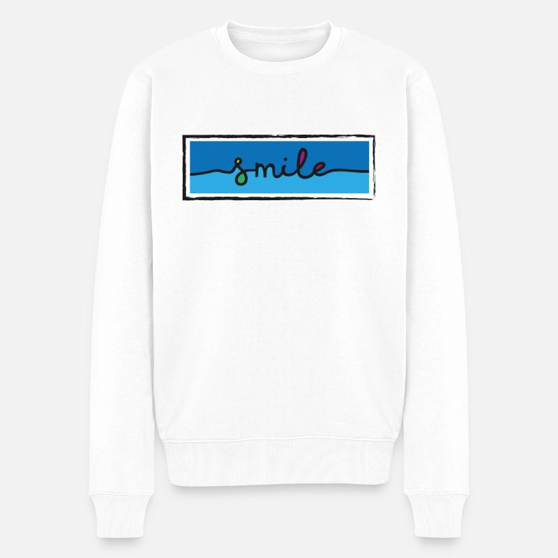 Sourire - Pull Premium bio Homme - blanc