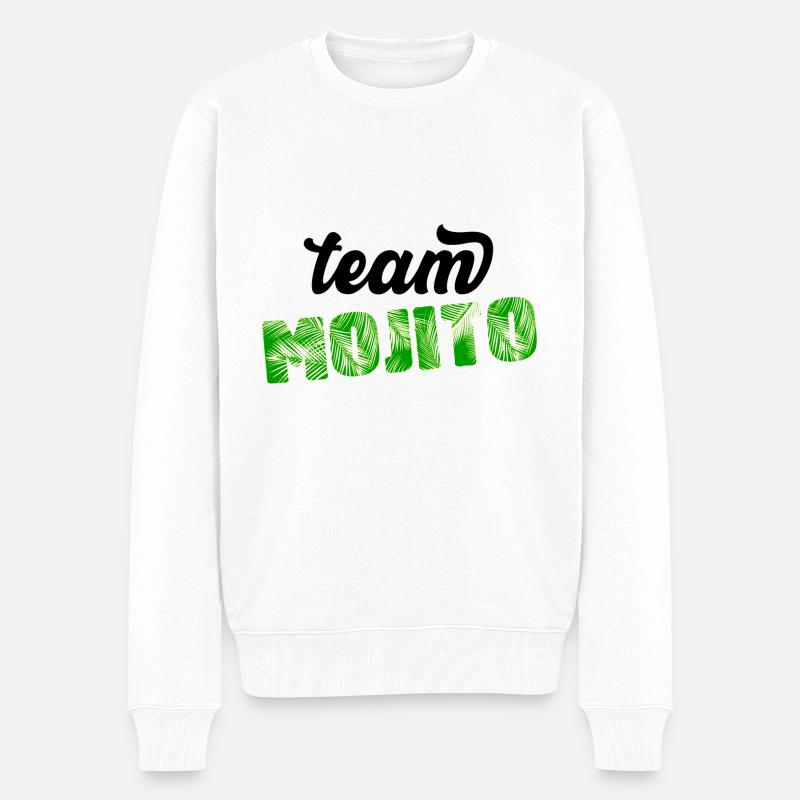 Team MOJITO - Pull Premium bio Homme - blanc