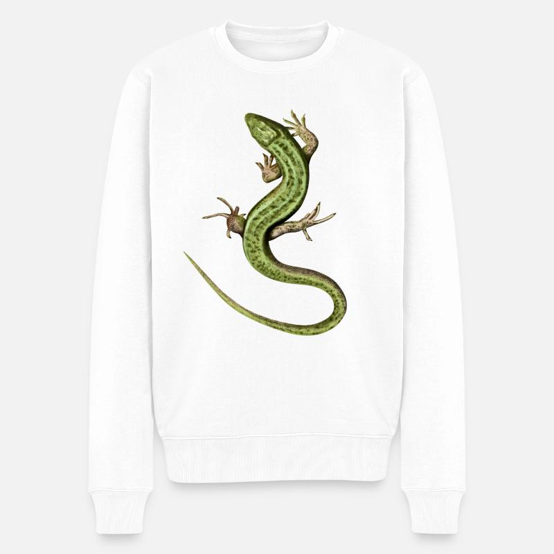 Lizard - Pull Premium bio Homme - blanc