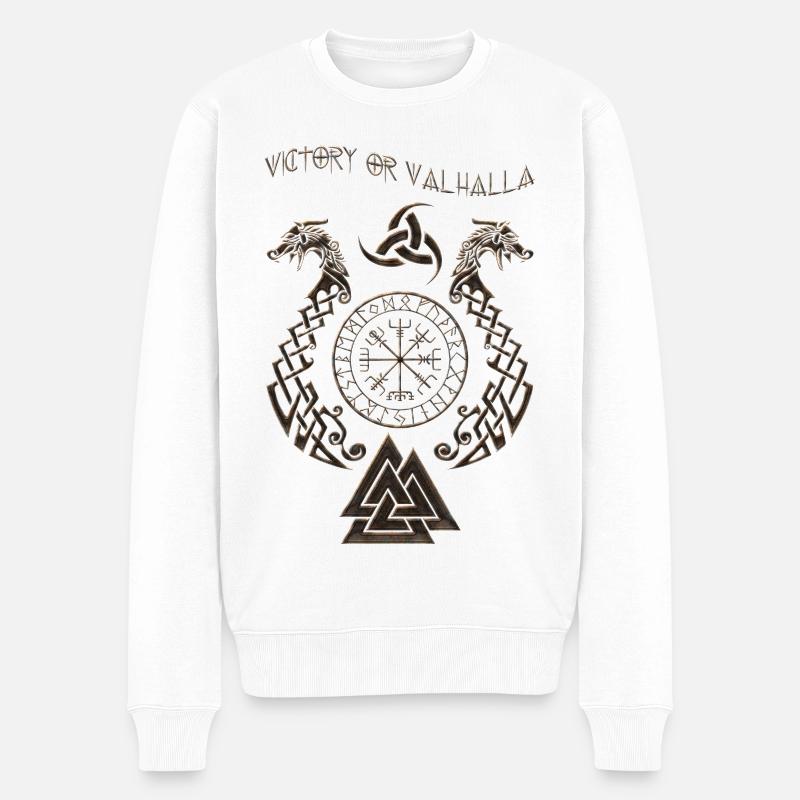 Symbole viking - Pull Premium bio Homme - blanc