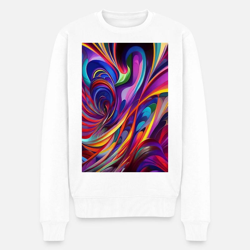 Art abstrait - Pull Premium bio Homme - blanc