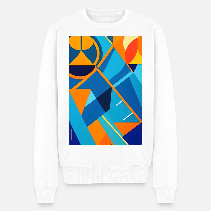 Art abstrait - Pull Premium bio Homme - blanc