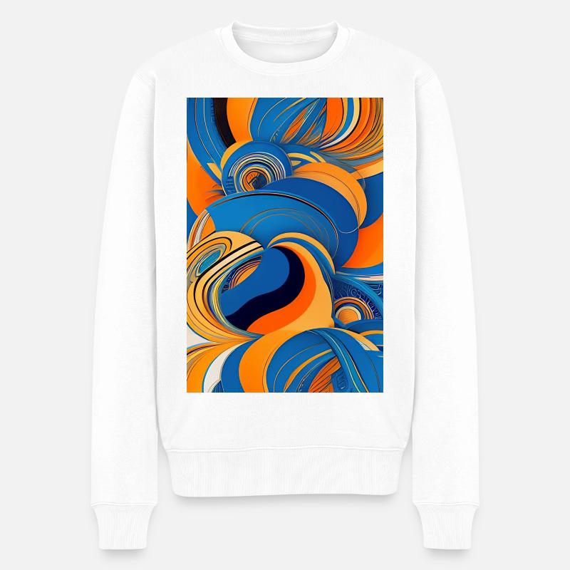 Art abstrait - Pull Premium bio Homme - blanc