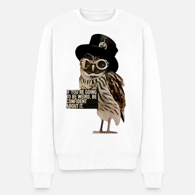 Sei Natur - Männer Premium Bio Pullover - Weiß