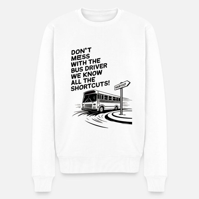 We Know All the Shortcuts! - Männer Premium Bio Pullover - Weiß