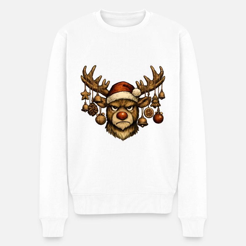 Hirsch Rudolph Joyeux Noël - Pull Premium bio Homme - blanc