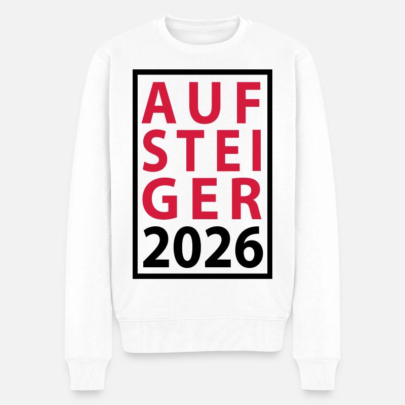 Aufsteiger 2026 Aufstieg - Männer Premium Bio Pullover - Weiß