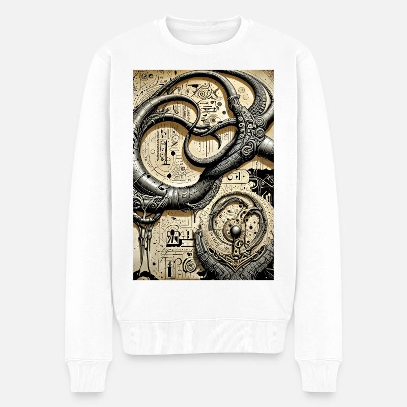 Ppatch 09 - Männer Premium Bio Pullover - Weiß