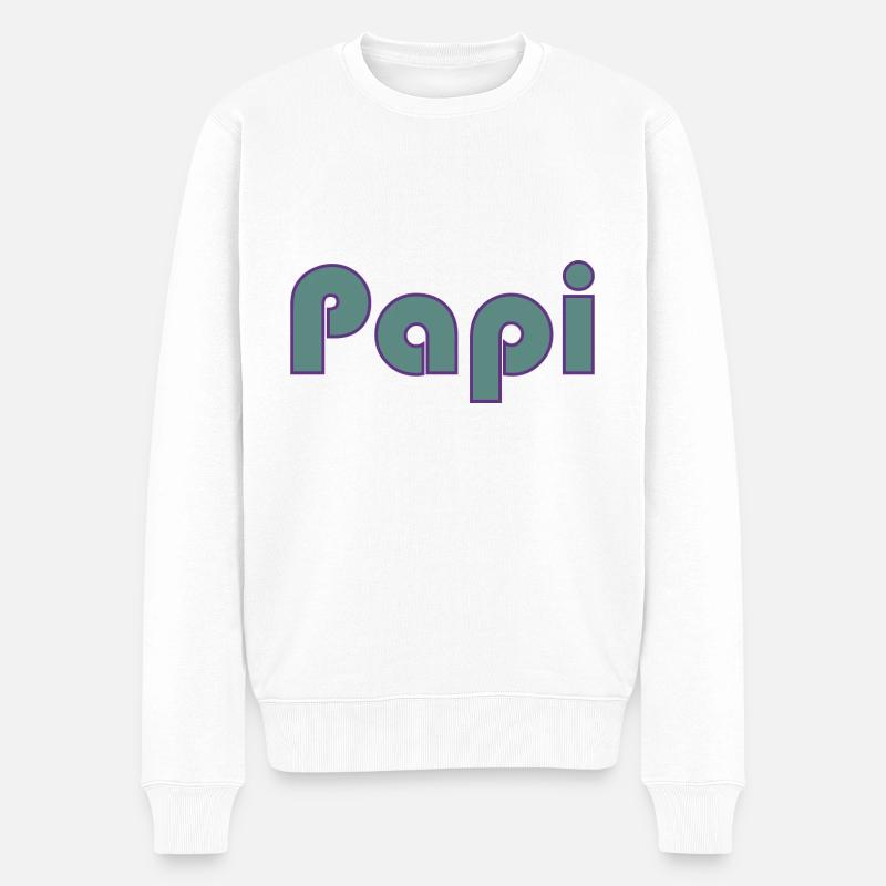 RETRAITE. RETRAITE. RETRAITEE. RETRAITE - Pull Premium bio Homme - blanc