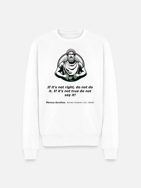 Ancient Wisdom-Integrity - Men's Premium Organic Jumper - white
