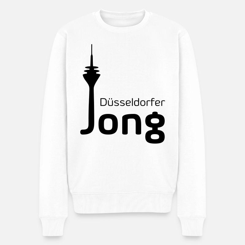 Düssedldorfer Jong - Männer Premium Bio Pullover - Weiß