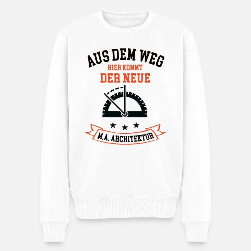 Architekturstudium Master Architecture Studium MA - Männer Premium Bio Pullover - Weiß