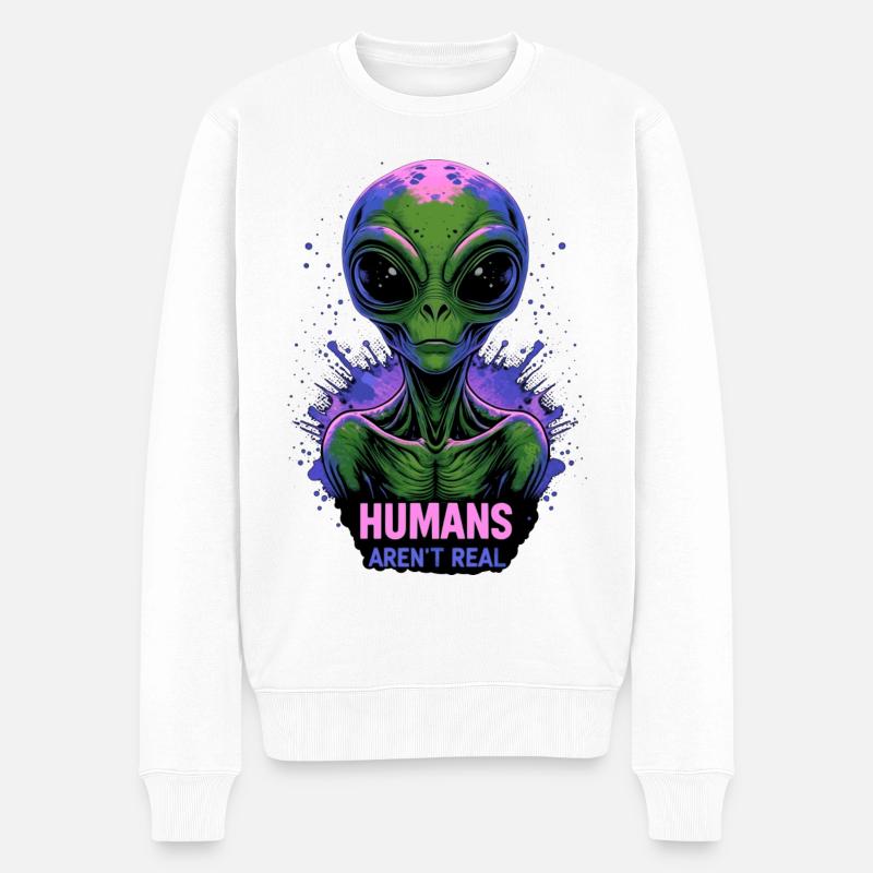Extraterrestre 👽 - Pull Premium bio Homme - blanc