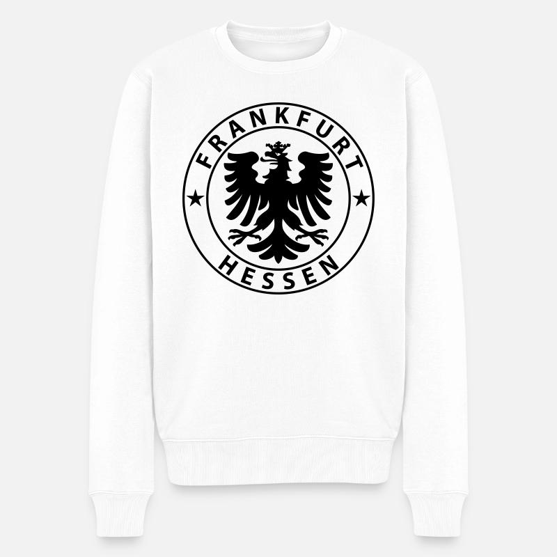 Frankfurt - Männer Premium Bio Pullover - Weiß