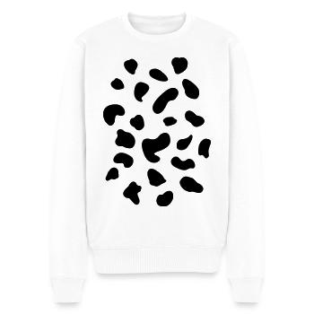Costume de vache taches motif dalmatien tacheté - Pull Premium bio Homme - blanc - Devant - Thijin (182cm)