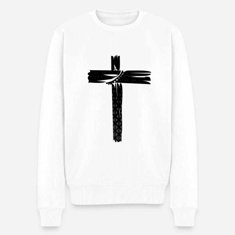 Kreutz Trend Mode Design - Pull Premium bio Homme - blanc