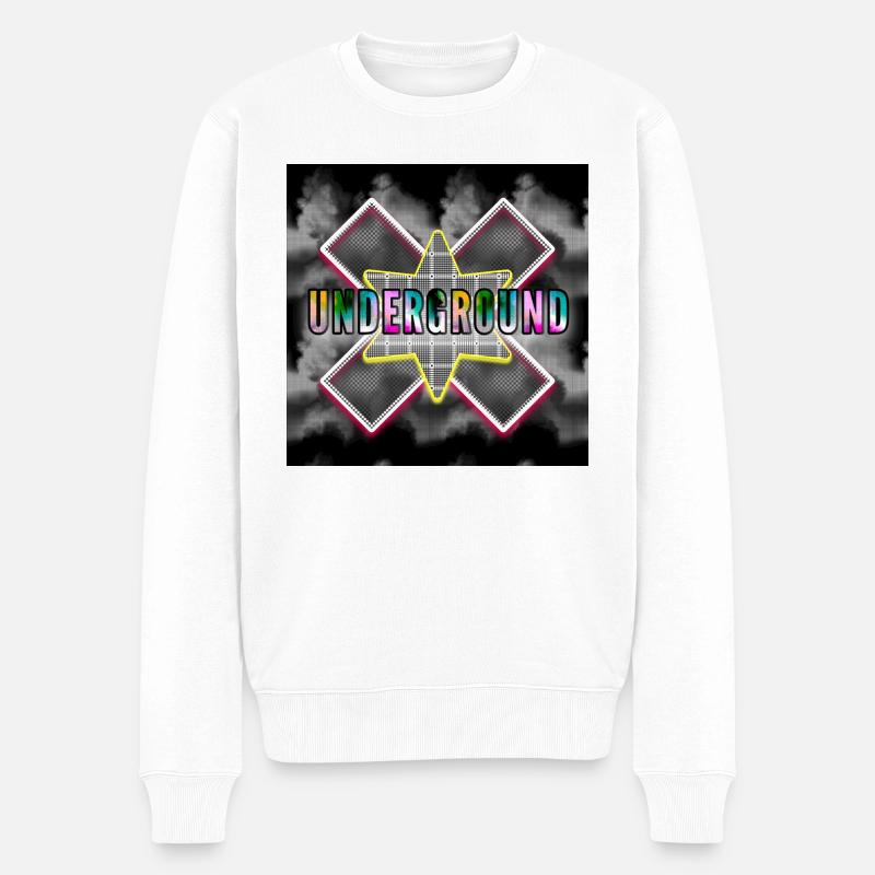 UNDERGROUND (Untergrund) - Abbild - 2023 - Männer Premium Bio Pullover - Weiß