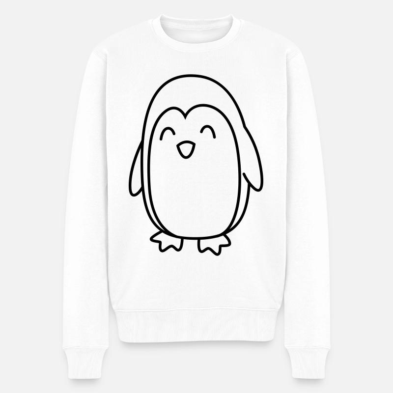 Pingouin Comic Animal - Pull Premium bio Homme - blanc