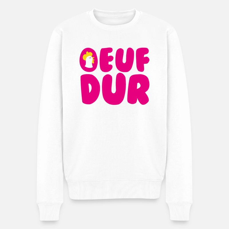 Oeuf Dur - Pull Premium bio Homme - blanc