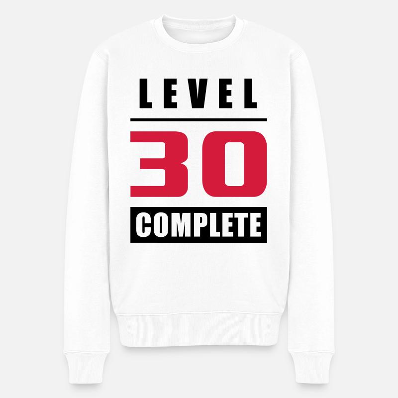 Niveau 30 - Terminé - Pull Premium bio Homme - blanc