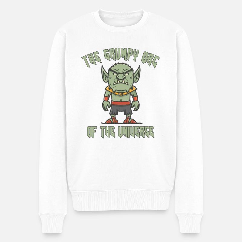 L’Orc de l’Univers - Pull Premium bio Homme - blanc