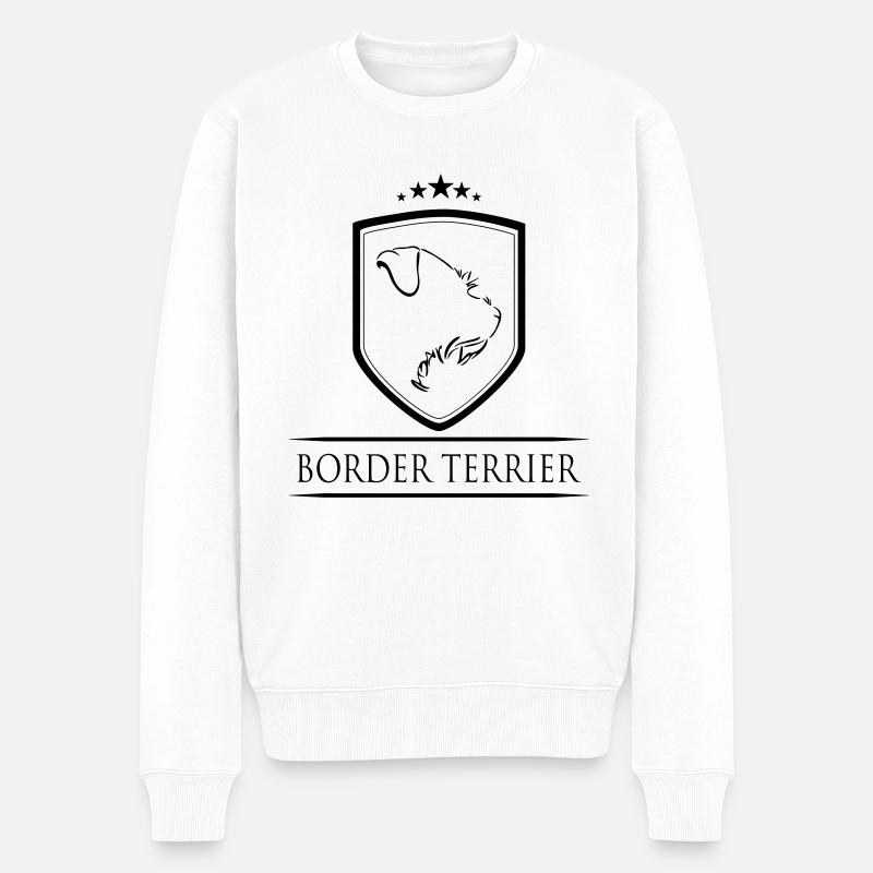 BORDER TERRIER COAT - Pull Premium bio Homme - blanc