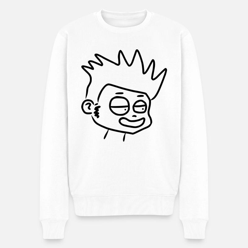 Enfant comique rieur - Pull Premium bio Homme - blanc