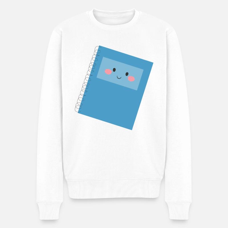 Carnet - Pull Premium bio Homme - blanc