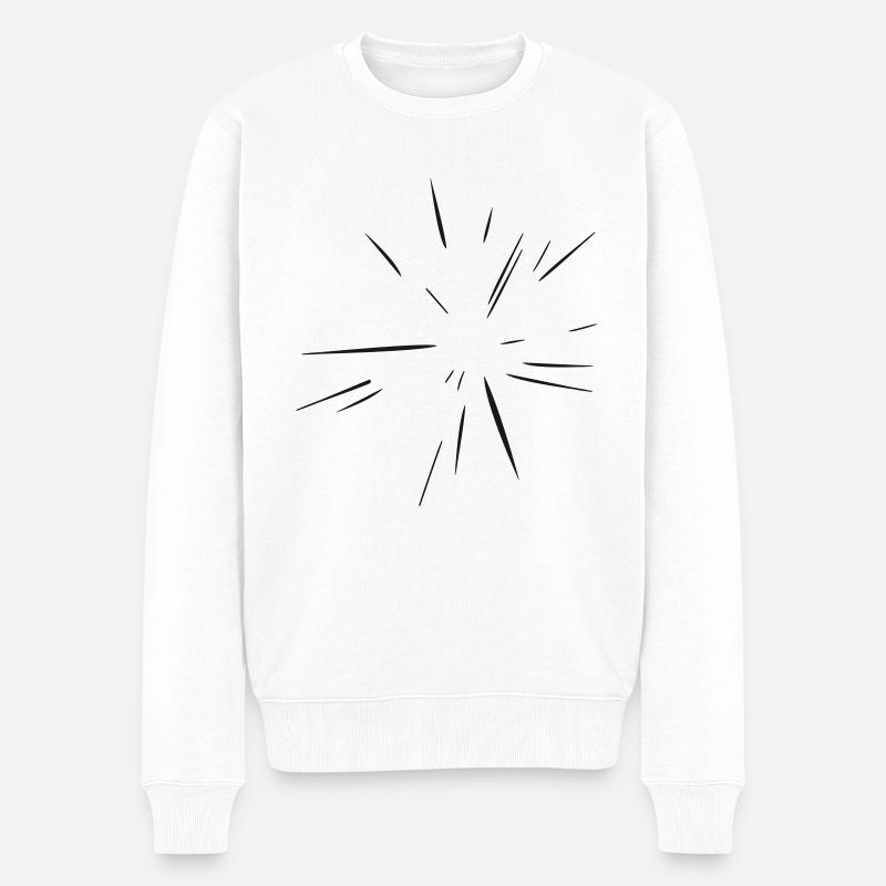 Explosion - Flash - Blitz - Vecteur - Pull Premium bio Homme - blanc
