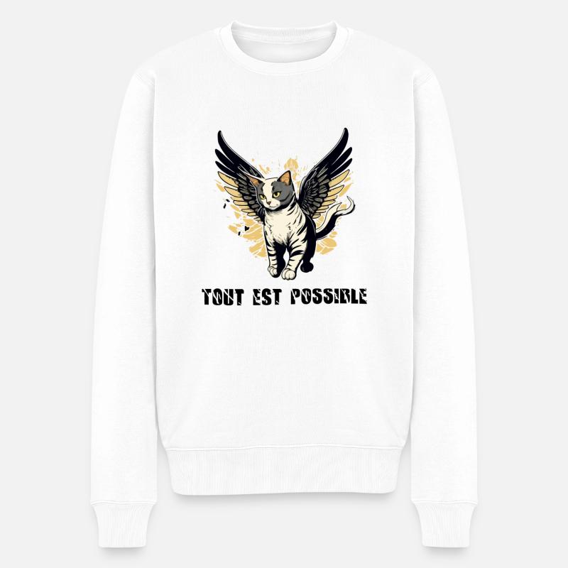 Tout est possible - Pull Premium bio Homme - blanc